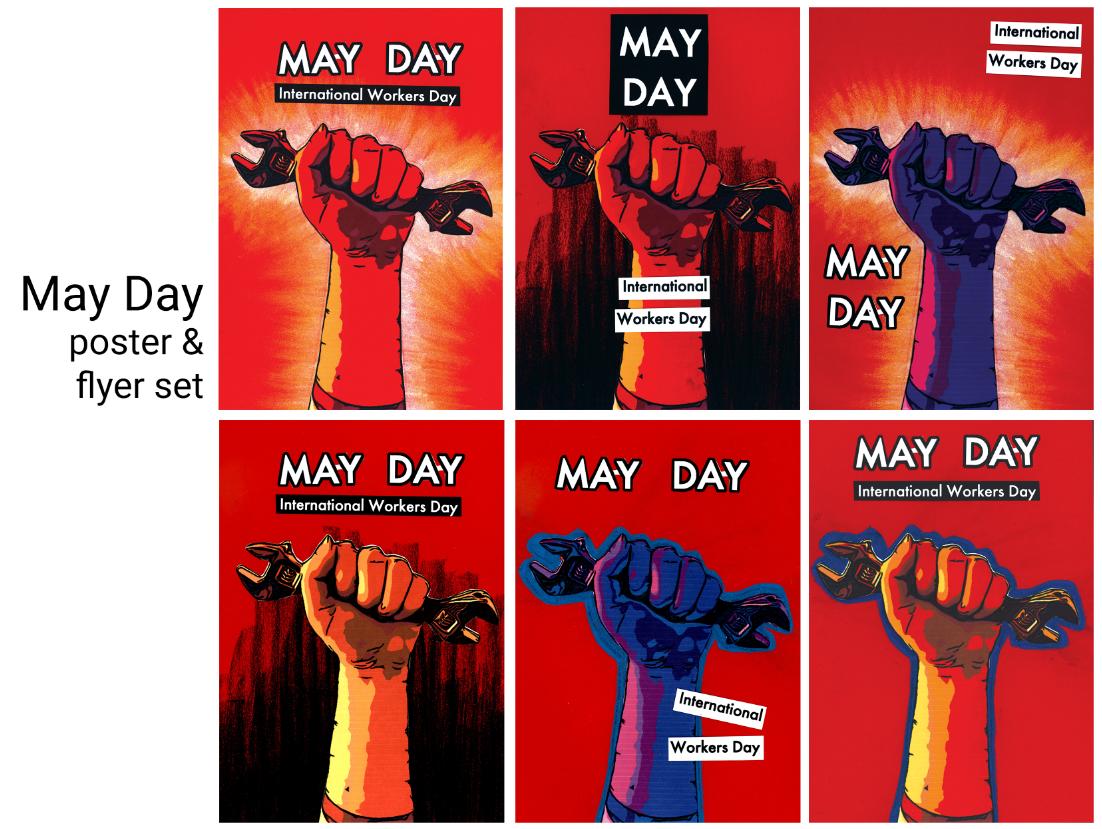 May Day poster set